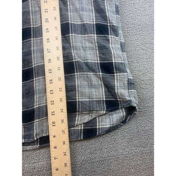 Levi's Men's XL Gray Pearl Check Western Shirt with Snap Buttons Country Cowboy - Picture 7 of 10